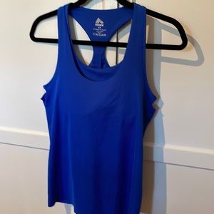 Workout top. Royal blue. Worn once. Hangs loosely in the front